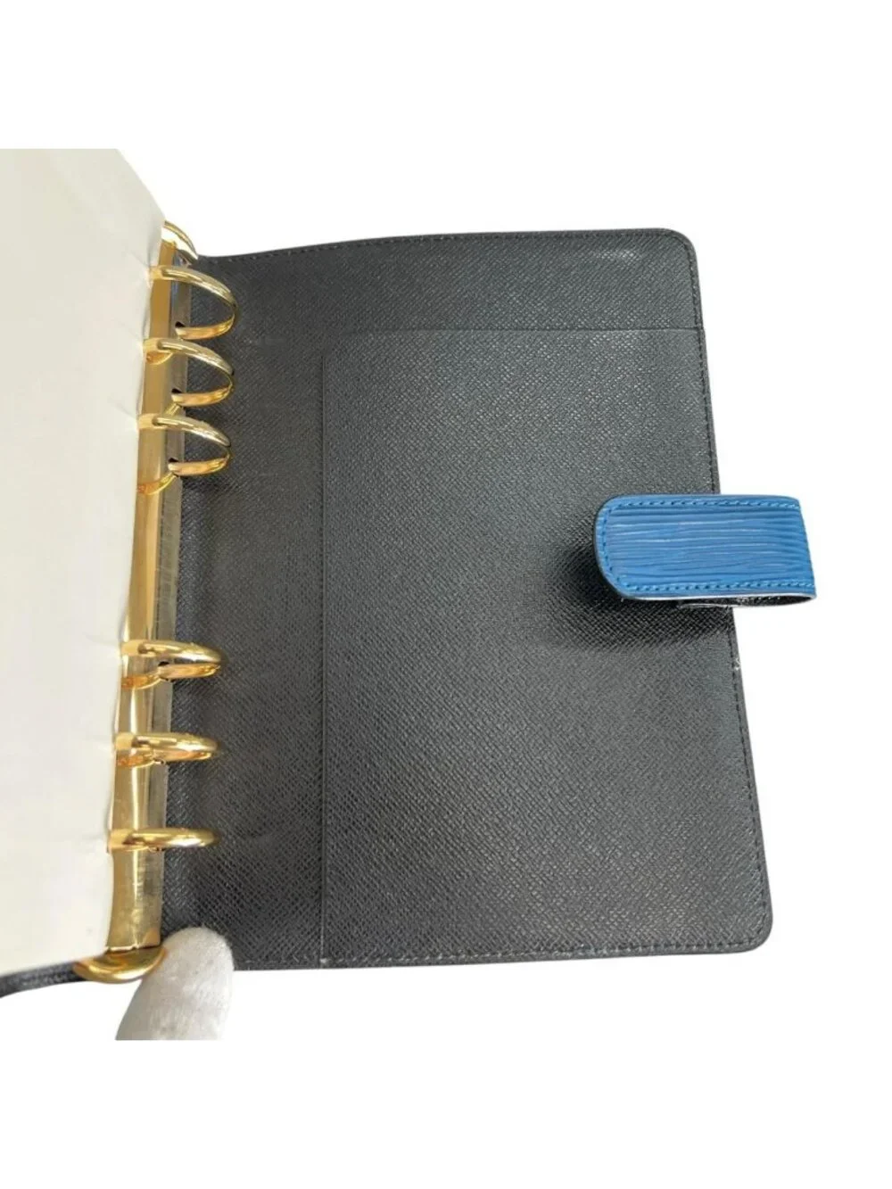 Louis Vuitton Epi Agenda Notebook Cover Toledo Blue